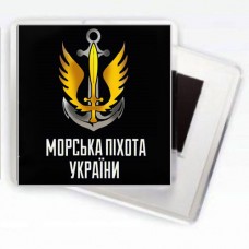 Магнітик Морська Піхота України (чорний)