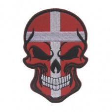 Нашивка прапор Данії (череп)