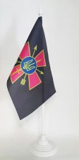 Настільний прапорець Сили Спеціальних Операцій ЗСУ (Крест) сірий