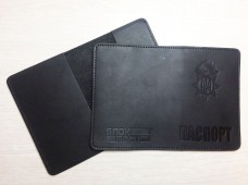 Купить Обкладинка на Паспорт тиснення новий знак НГУ (чорна) в интернет-магазине Каптерка в Киеве и Украине