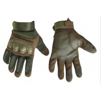 Тактичні рукавиці з м'яким захистом кісточок і пальців (олива)