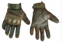 Тактичні рукавиці з м'яким захистом кісточок і пальців (олива)