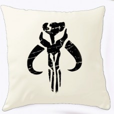 Декоративна подушка Mandalorian logo (біла)
