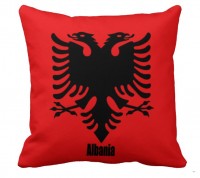 Декоративна подушка прапор Албанії