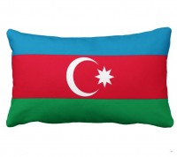 Декоративна Подушка прапор Азербайджана