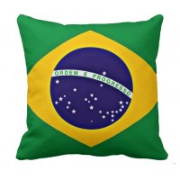 Декоративна подушка прапор Бразилії
