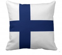 Декоративна подушка прапор Фінляндії