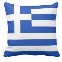 Декоративна подушка прапор Греція