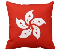 Декоративна подушка прапор Гонконг
