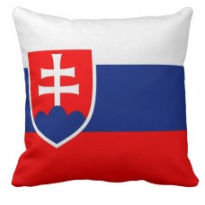 Декоративна подушка прапор Словаччини