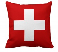 Декоративна подушка прапор Швейцарії