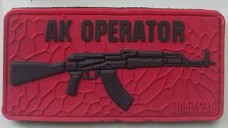 PVC патч AK OPERATOR (красно-черный)