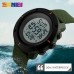 Часы SKMEI 1213 Casual Men Silicone Strap Watch Water Resistant 50m - Army Green