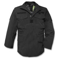 Куртка М65 MIL-TEC чорна з мембраною