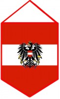Вимпел прапор Австрії з гербом