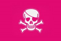 Піратський прапор рожевий