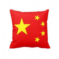 Декоративна подушка прапор Китаю (варіант 2)