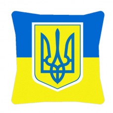 Купить Декоративна подушка прапор України з Тризубом в интернет-магазине Каптерка в Киеве и Украине