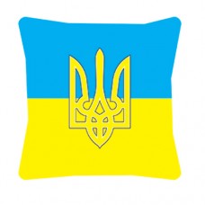 Купить Декоративна подушка Україна з тризубом в интернет-магазине Каптерка в Киеве и Украине