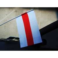 Автомобільний прапорець Білорусі біло-червоно-білий