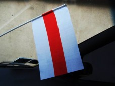 Автомобільний прапорець Білорусі біло-червоно-білий