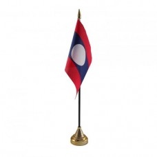 Лаос настільний прапорець