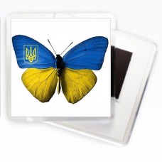 Купить Магніт Бабочка Україна в интернет-магазине Каптерка в Киеве и Украине