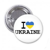 Значок I Love Ukraine
