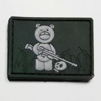 Нашивка "Мішка снайпер" Teddy Bear PVC олива