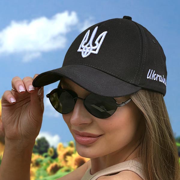 Бейсболка з вишивкою Ukraine Тризуб