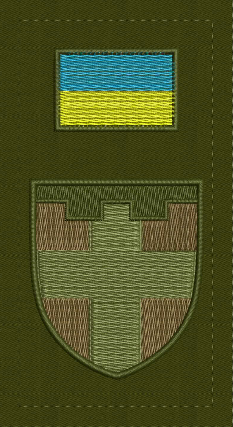 шеврон 100 бригада тероборони ЗСУ Нарукавна заглушка Тероборона