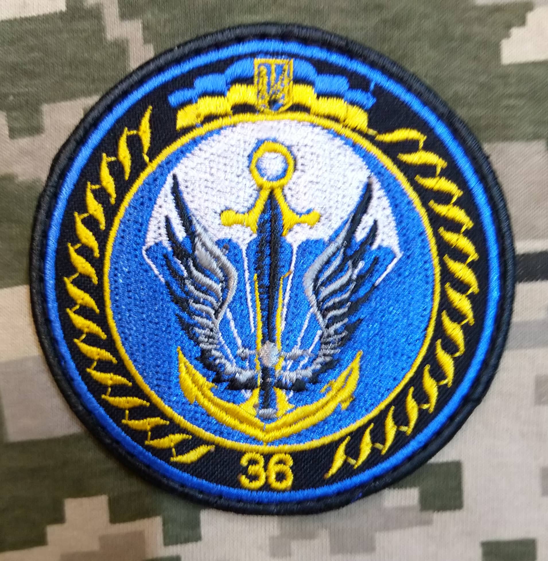 шеврон 36 ОБрМП (варіант)